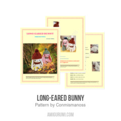 Long-eared Bunny amigurumi pattern by Conmismanoss
