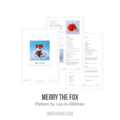 Merry the Fox amigurumi pattern by Lex in Stitches