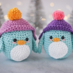 Little Winter Penguin amigurumi pattern by Thoresby Cottage