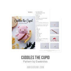 Cuddles the Cupid amigurumi pattern by Eweknitss
