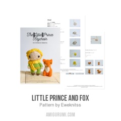 Little Prince and Fox amigurumi pattern by Eweknitss