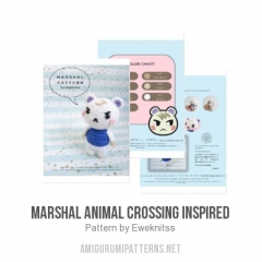 Marshal Animal Crossing Inspired amigurumi pattern by Eweknitss