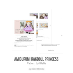 Amigurumi ragdoll princess amigurumi pattern by lilleliis