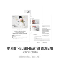 Martin the Light-hearted Snowman amigurumi pattern by lilleliis
