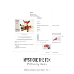 Mystique the Fox amigurumi pattern by lilleliis