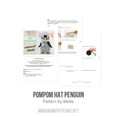 Pompom hat penguin amigurumi pattern by lilleliis