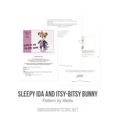 Sleepy Ida and Itsy-bitsy bunny amigurumi pattern by lilleliis