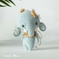 Nomo the Elephant amigurumi pattern by Momi Dolls