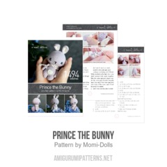 Prince the Bunny amigurumi pattern by Momi Dolls