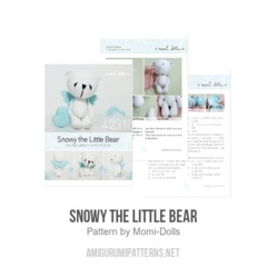 Snowy the Little Bear amigurumi pattern by Momi Dolls