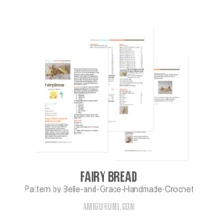 Fairy Bread amigurumi pattern by Belle and Grace Handmade Crochet