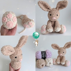 Fluffy the Bunny amigurumi by Belle and Grace Handmade Crochet