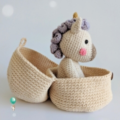Hatching Unicorn  amigurumi pattern by Belle and Grace Handmade Crochet