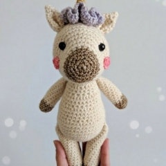 Hatching Unicorn  amigurumi by Belle and Grace Handmade Crochet