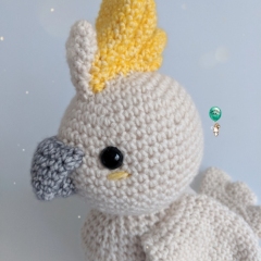 Percy the Cockatoo amigurumi pattern by Belle and Grace Handmade Crochet