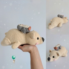 Polar bear and friend amigurumi by Belle and Grace Handmade Crochet