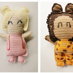 90s Popstars - Ginger, Baby, Sporty, Scary and Posh amigurumi by Cara Engwerda