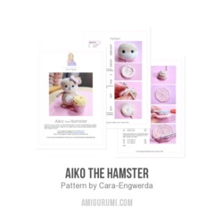 Aiko the Hamster amigurumi pattern by Cara Engwerda