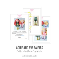 Aoife and Eve Fairies amigurumi pattern by Cara Engwerda