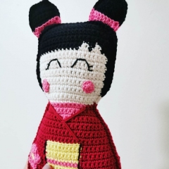 Ayako the Ragdoll amigurumi pattern by Cara Engwerda