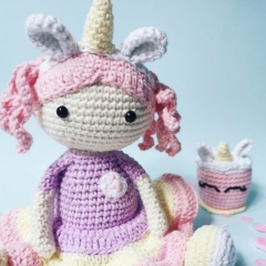 Chloe the Birthday Doll amigurumi pattern by Cara Engwerda