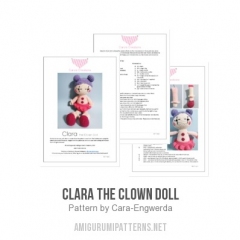 Clara the Clown Doll amigurumi pattern by Cara Engwerda