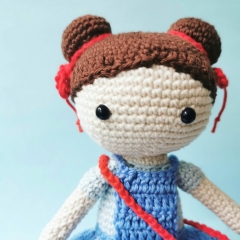 Dot the Little Doll amigurumi pattern by Cara Engwerda