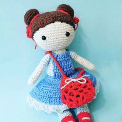 Dot the Little Doll amigurumi pattern by Cara Engwerda