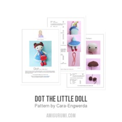 Dot the Little Doll amigurumi pattern by Cara Engwerda