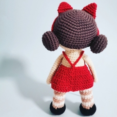 Ebony the Little Doll amigurumi pattern by Cara Engwerda