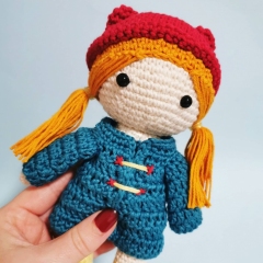 Gemma the Little Doll amigurumi pattern by Cara Engwerda