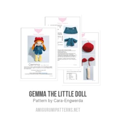 Gemma the Little Doll amigurumi pattern by Cara Engwerda