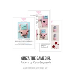 Ginza the Gamegirl amigurumi pattern by Cara Engwerda