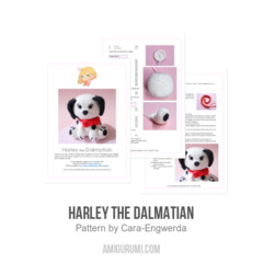 Harley the Dalmatian amigurumi pattern by Cara Engwerda