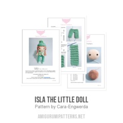 Isla the Little Doll amigurumi pattern by Cara Engwerda