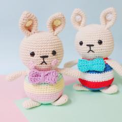 Keiko the Bunny amigurumi pattern by Cara Engwerda