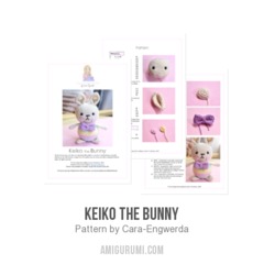 Keiko the Bunny amigurumi pattern by Cara Engwerda