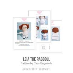 Leia the Ragdoll amigurumi pattern by Cara Engwerda