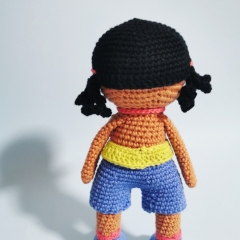 Maggie the Little Doll amigurumi pattern by Cara Engwerda
