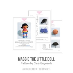 Maggie the Little Doll amigurumi pattern by Cara Engwerda