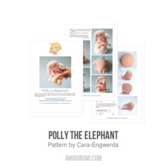 Polly the Elephant amigurumi pattern by Cara Engwerda