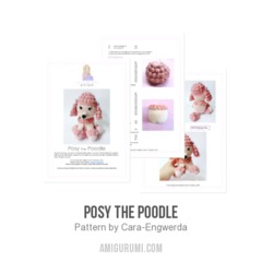 Posy the Poodle amigurumi pattern by Cara Engwerda