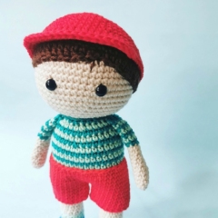 Saxon the Boy Doll amigurumi by Cara Engwerda