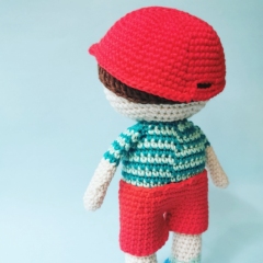 Saxon the Boy Doll amigurumi pattern by Cara Engwerda