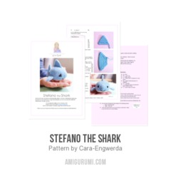 Stefano the Shark amigurumi pattern by Cara Engwerda