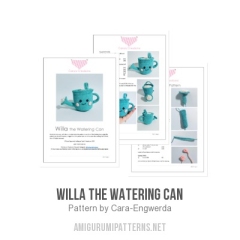 Willa the Watering Can amigurumi pattern by Cara Engwerda