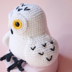 Yuki the Snowy Owl amigurumi pattern by Cara Engwerda