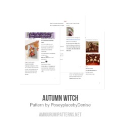 Autumn Witch amigurumi pattern by PoseyplacebyDenise