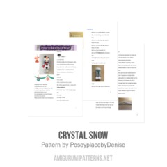 Crystal Snow amigurumi pattern by PoseyplacebyDenise