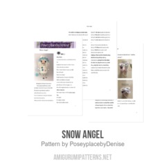 Snow Angel amigurumi pattern by PoseyplacebyDenise